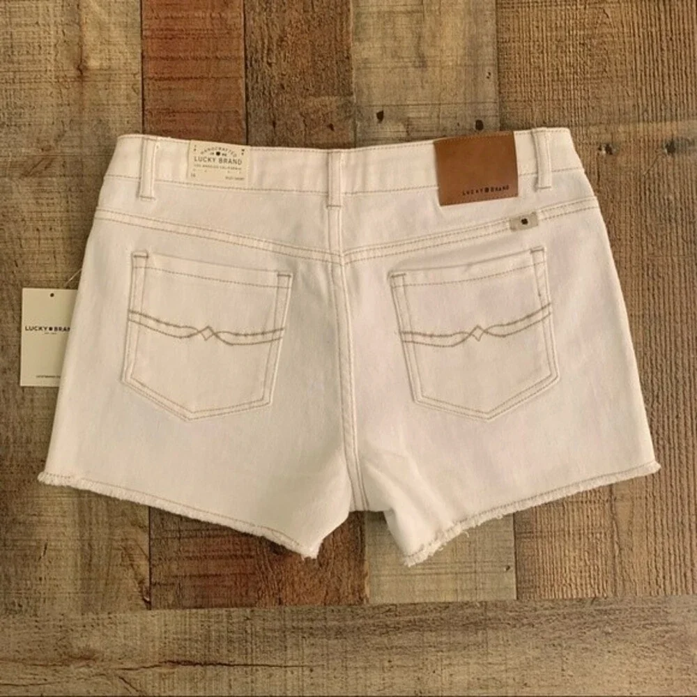 Lucky brand girls white shorts with tribal design - 16